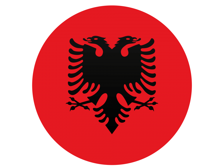Albania Rounded Flag
