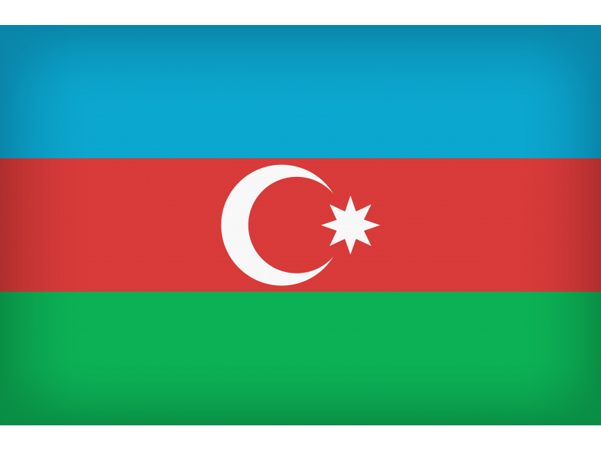 Azerbaijan Large Flag