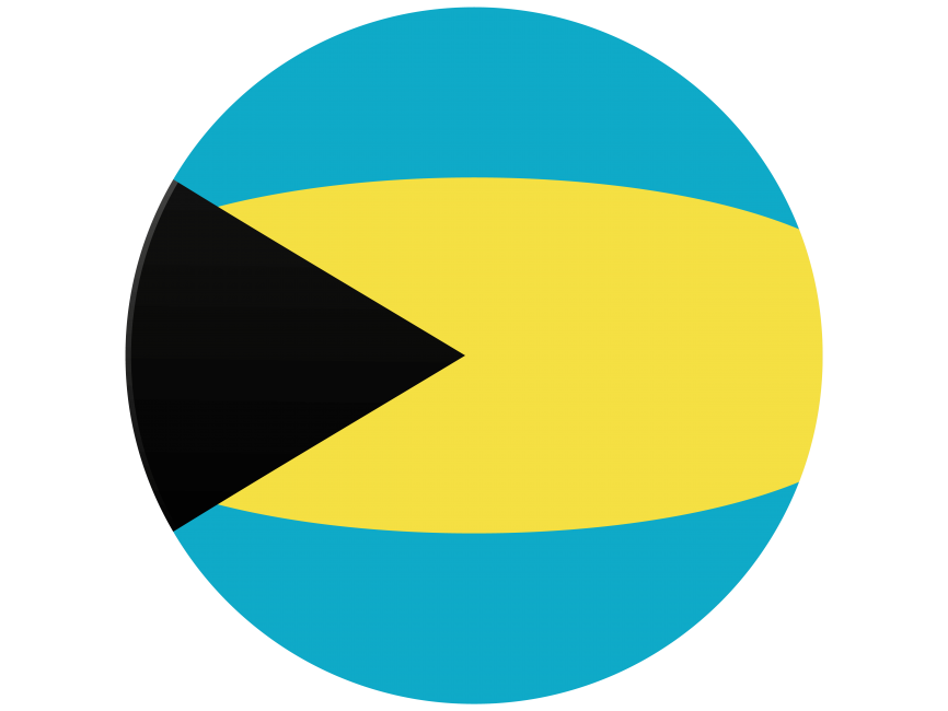 Bahamas Round Flag