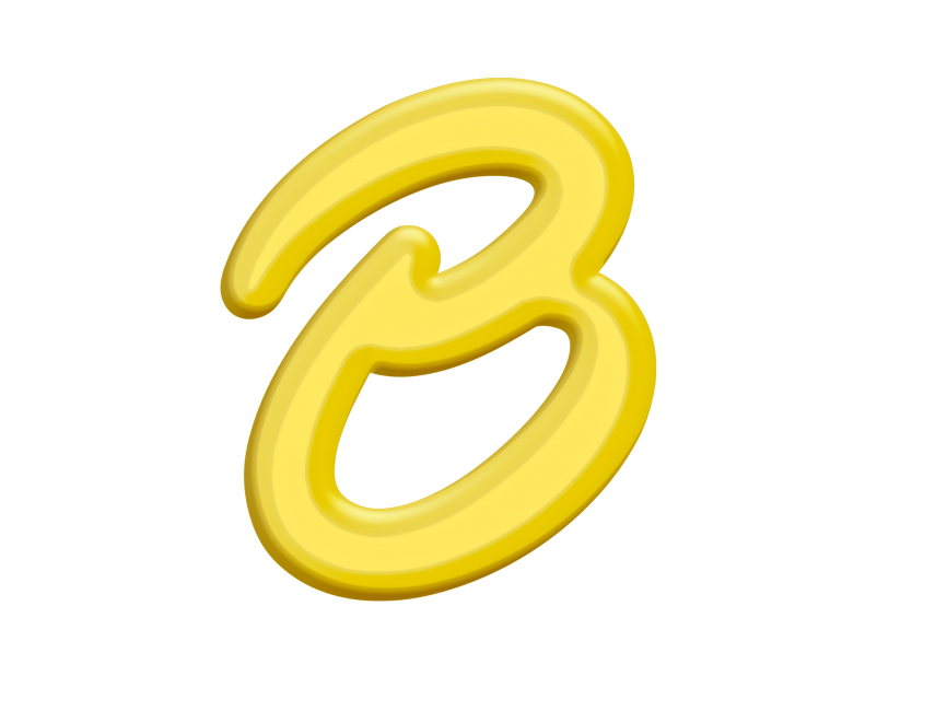 Banana Style Letter B