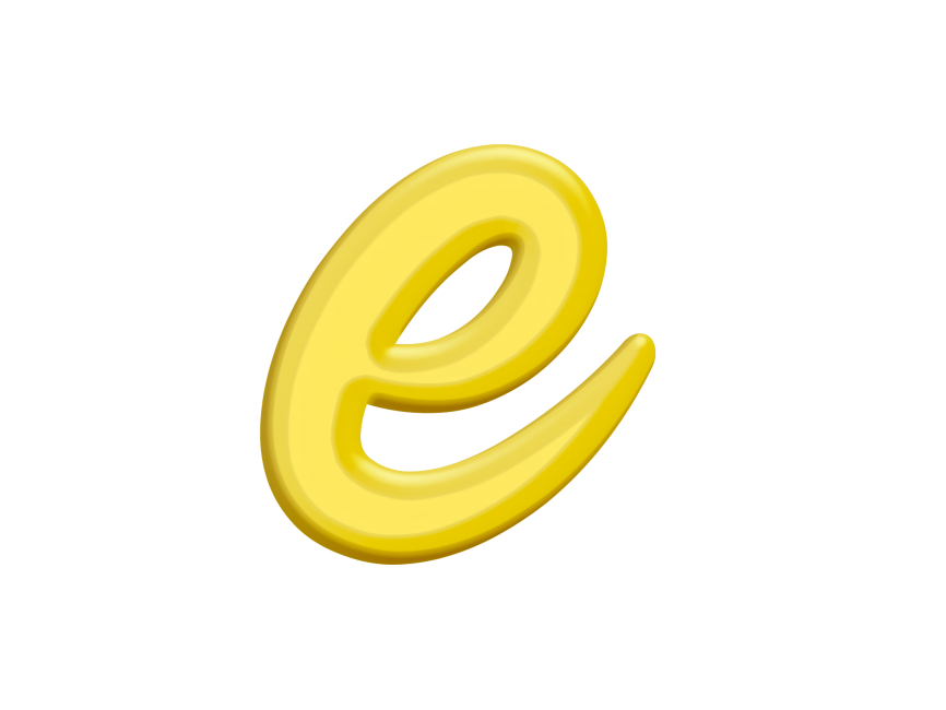Banana Style Letter E