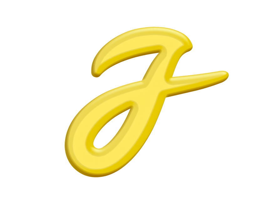 Banana Style Letter J