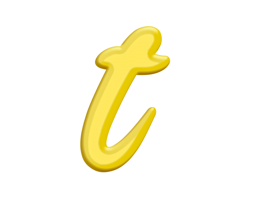 Banana Style Letter T