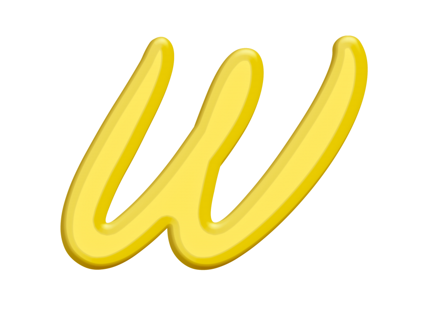 Banana Style Letter W