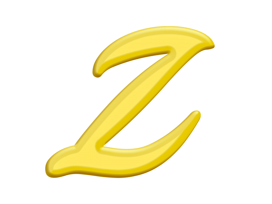 Banana Style Letter Z