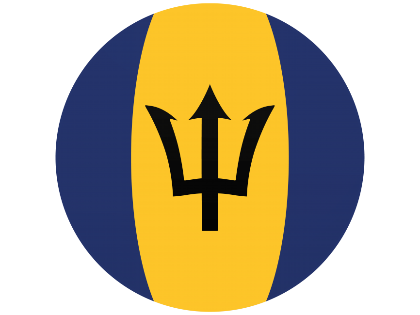 Barbados Round Flag