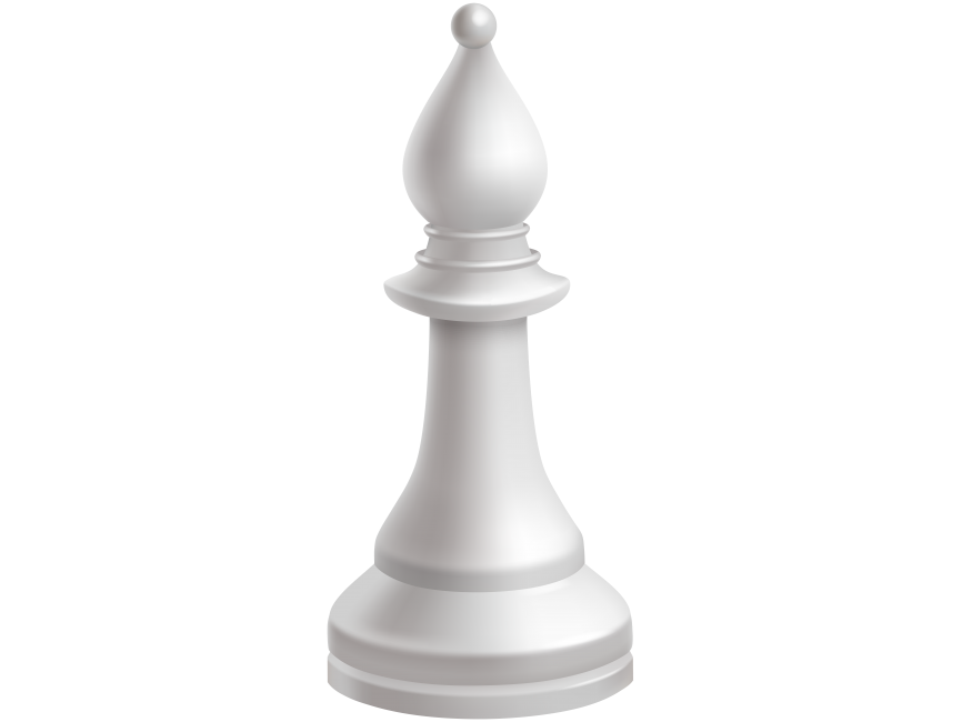 Bishop White Chess Piece Transparent PNG Image - Freepngdesign.com