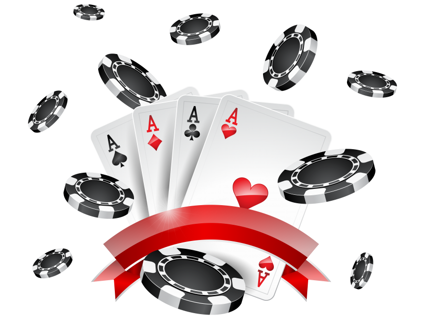 Casino Chips and Cards Decoration