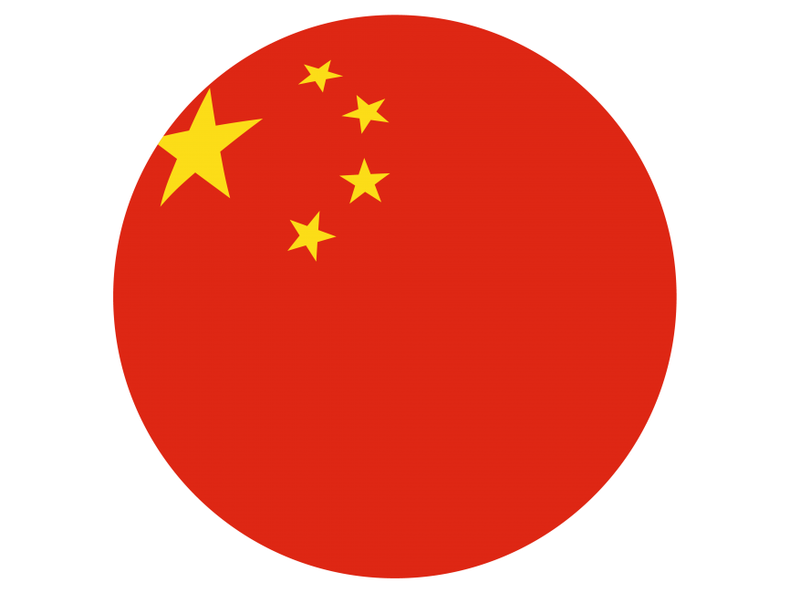 China Round Flag