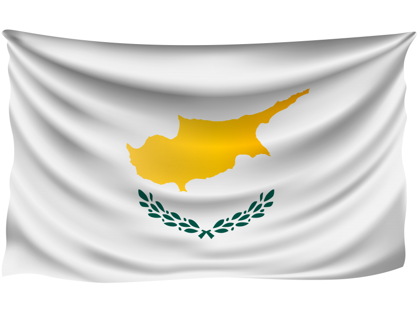Cyprus Wrinkled Flag