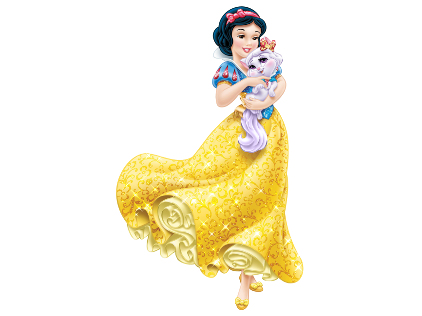Disney Princess Snow White with Little Kitten