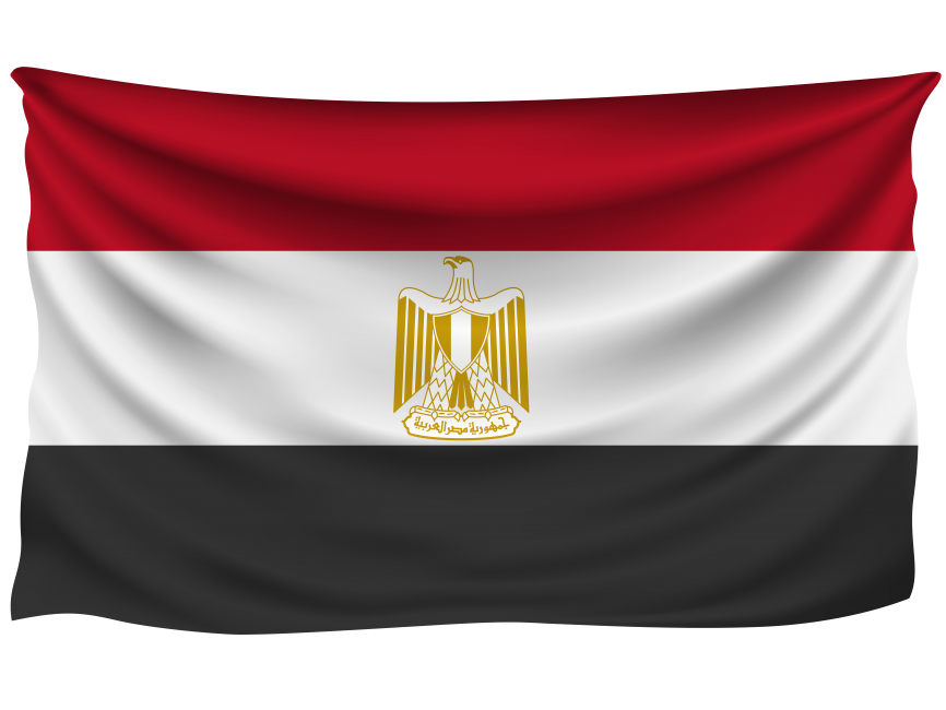Egypt Wrinkled Flag
