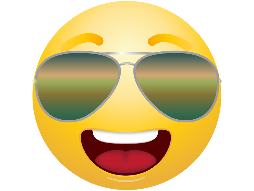 Emoticon with Sunglasses
