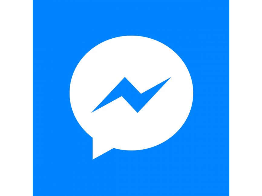 Facebook Messenger white Icon