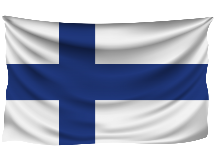 Finland Wrinkled Flag PNG Transparent Image - Freepngdesign.com