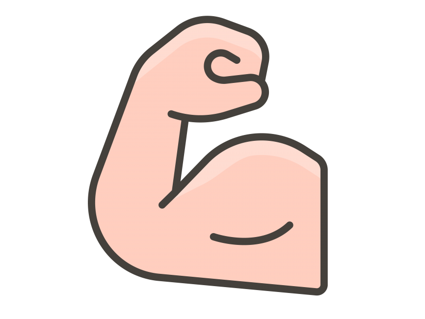 Flexed Biceps Emoji PNG Transparent Emoji - Freepngdesign.com