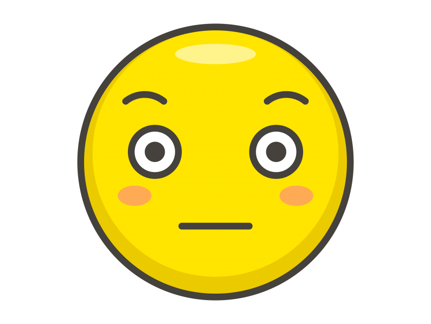 Flushed Face Emoji Png Transparent Emoji Freepngdesign Com