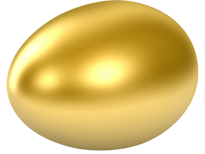 Gold Egg Transparent PNG Image - Freepngdesign.com