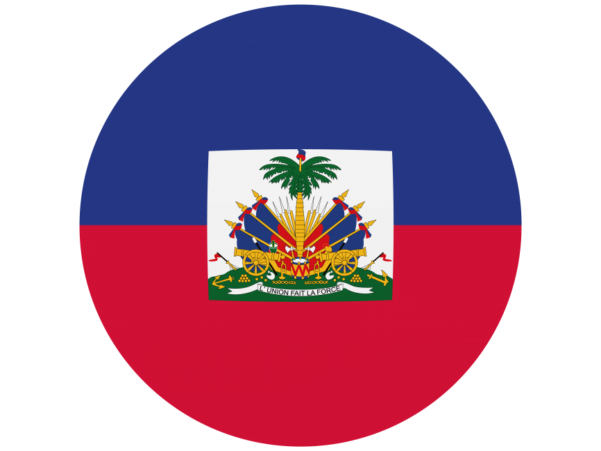 Haiti Round Flag