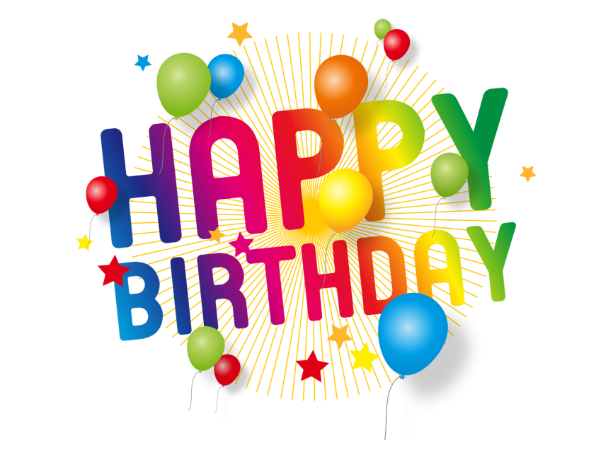 Happy Birthday Transparent Decoration PNG Picture
