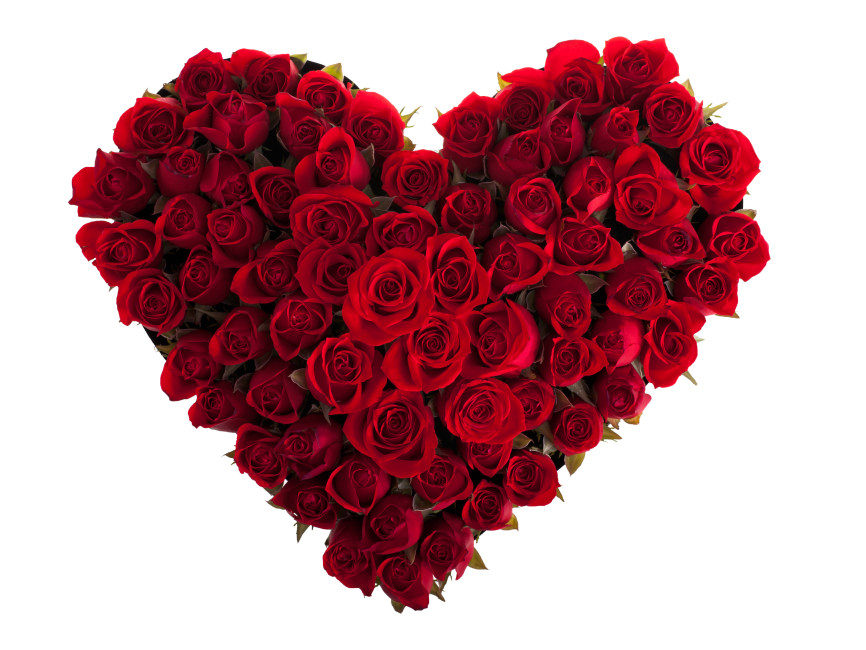 Heart with Red Roses