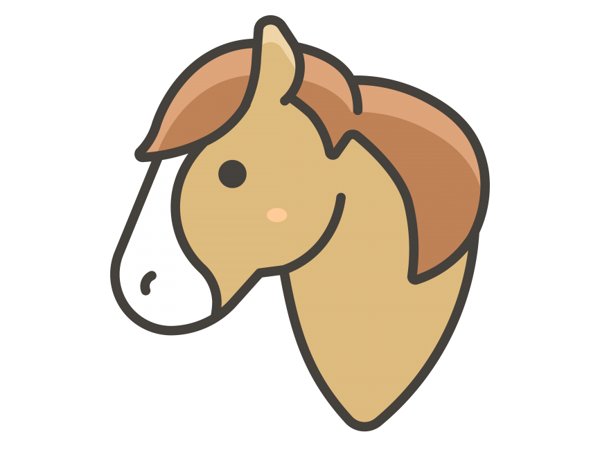 Horse Face Emoji Icon