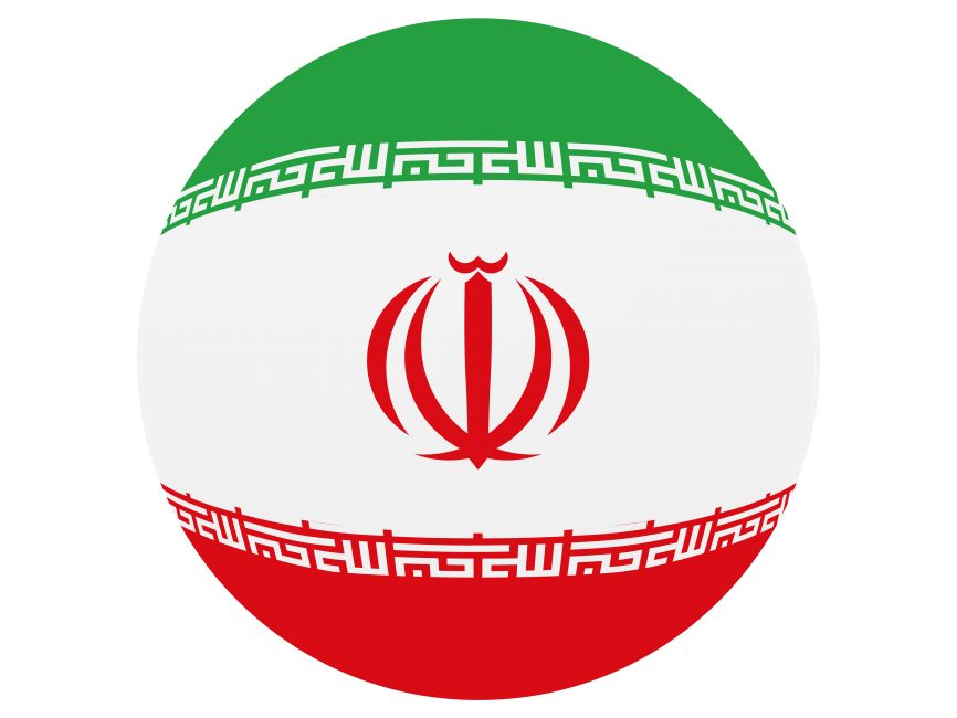 Iran Round Flag