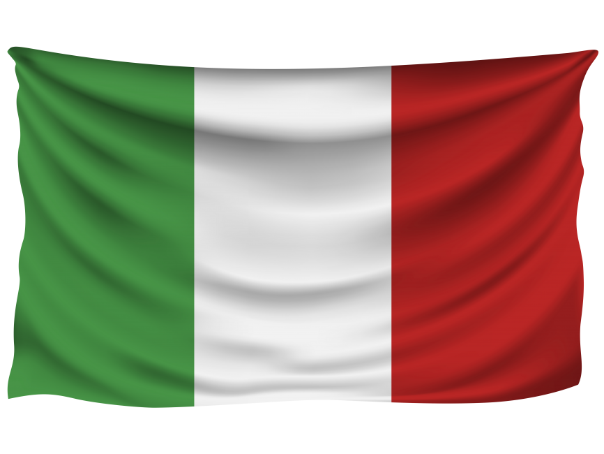 Italy Wrinkled Flag