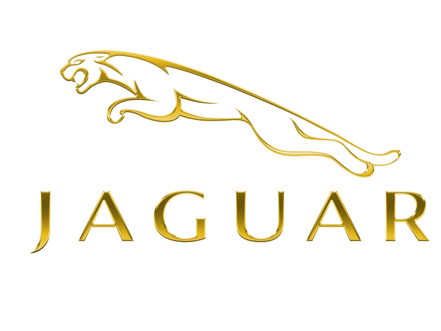 Jaguar Metallic Golden Logo