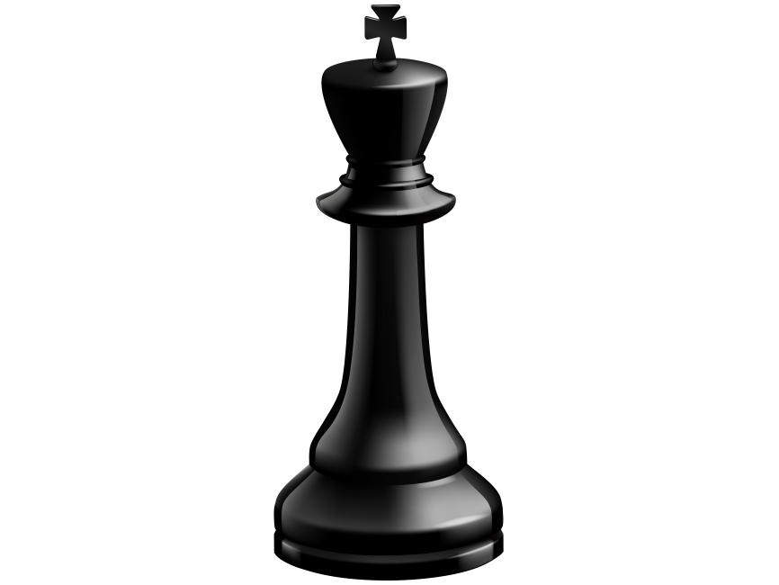 King Black Chess Piece