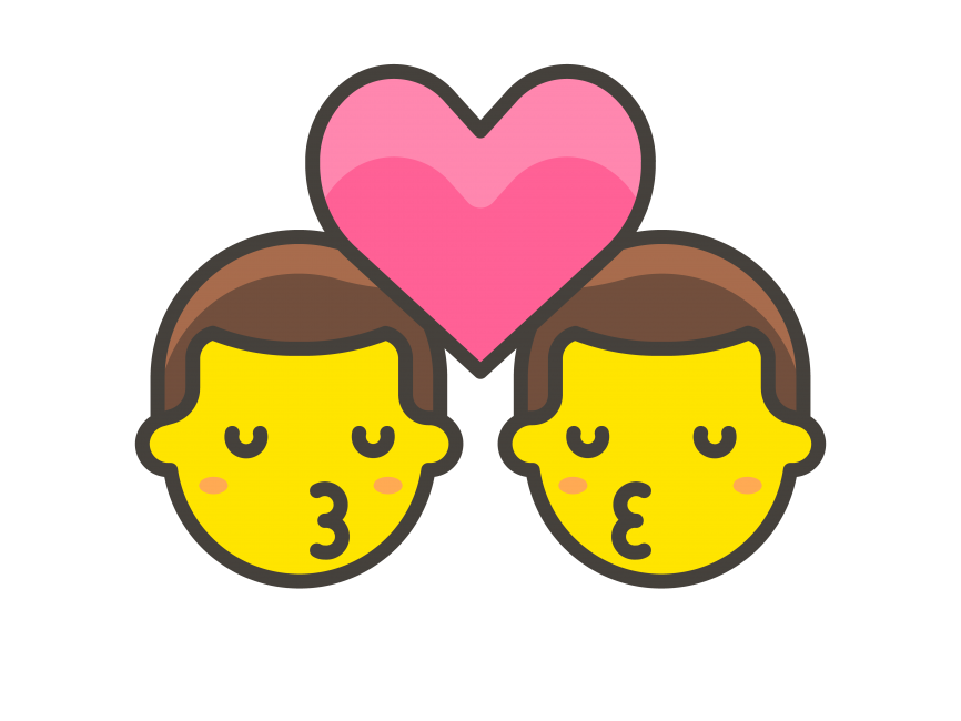 Kiss Man Man Emoji