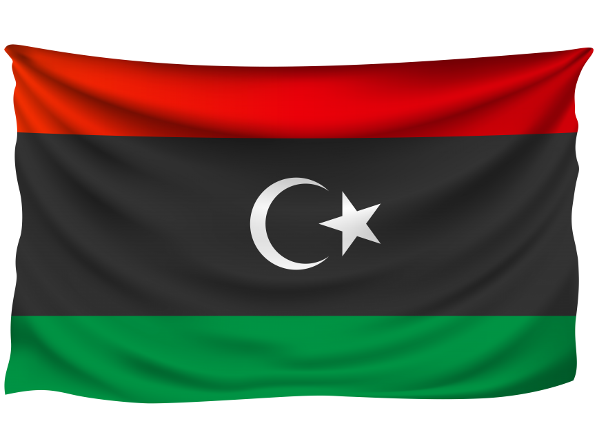 Libya Wrinkled Flag