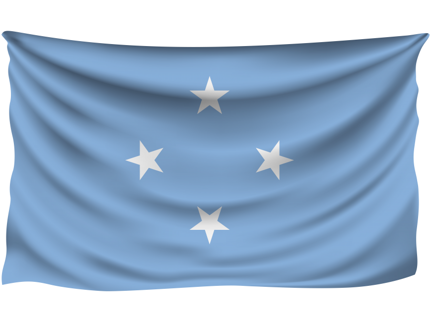 Micronesia Wrinkled Flag