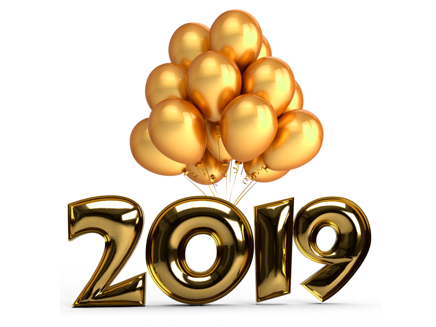 New Year 2019 Balloons
