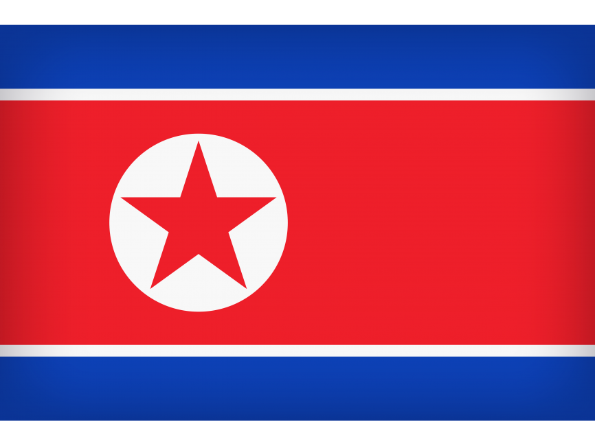 North Korea Large Flag