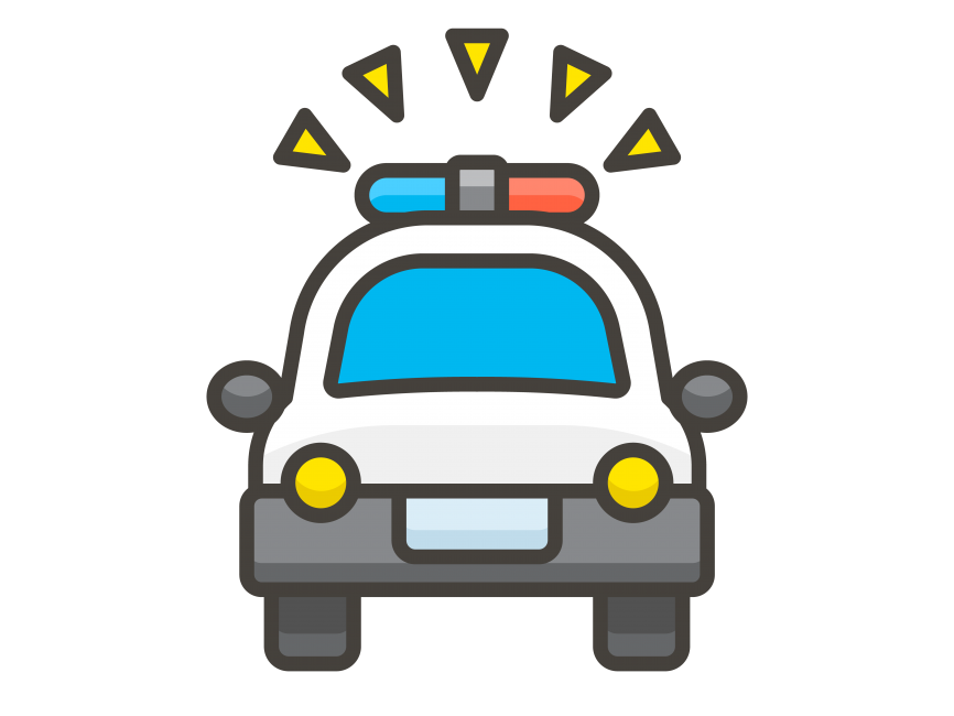 Oncoming Police Car Emoji Icon