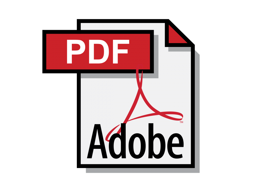 Adobe PDF Logo PNG Transparent Logo  Freepngdesign.com