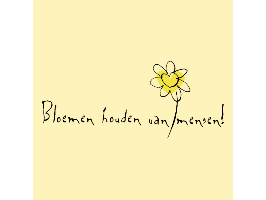 Bloemen houden van mensen   Logo