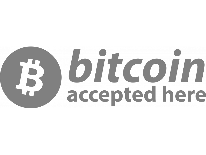 Bitcoin Accepted Here BTC Logo