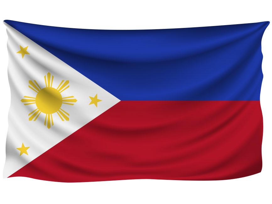 Philippines Wrinkled Flag