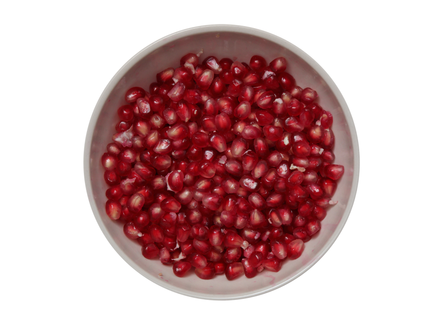 Pomegranate Seeds in Bowl