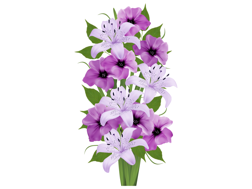 Purple Decorative Bouquet
