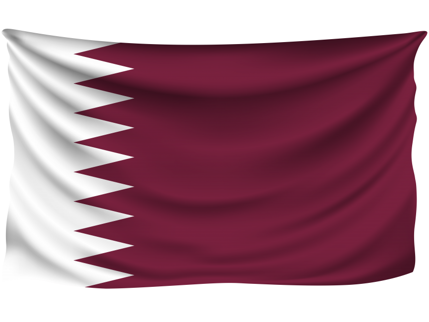 Qatar Wrinkled Flag