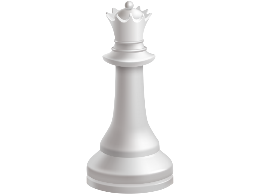 Queen White Chess Piece