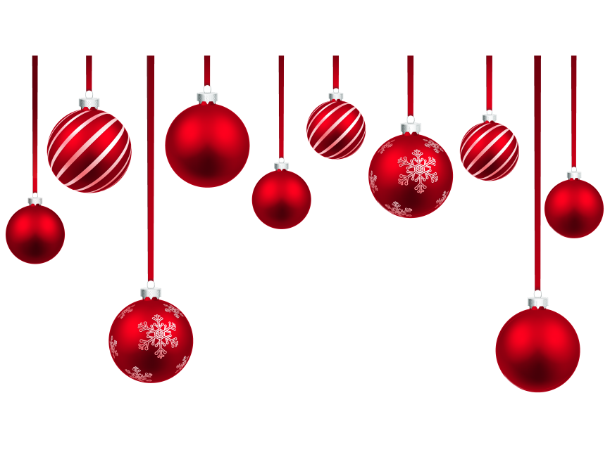Red Christmas Hanging Balls Decor
