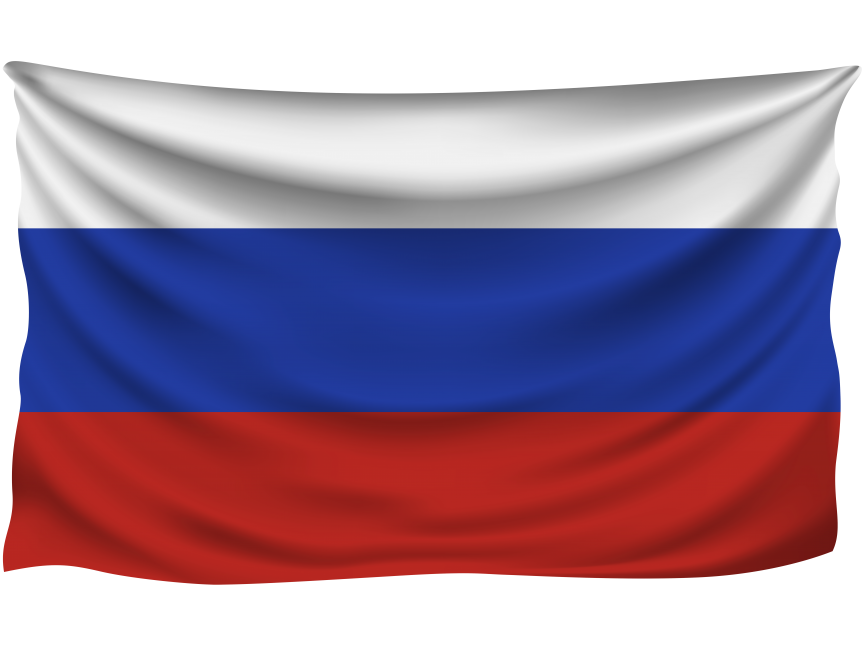 Russia Wrinkled Flag