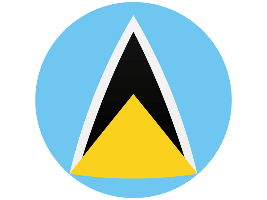 Saint Lucia Round Flag