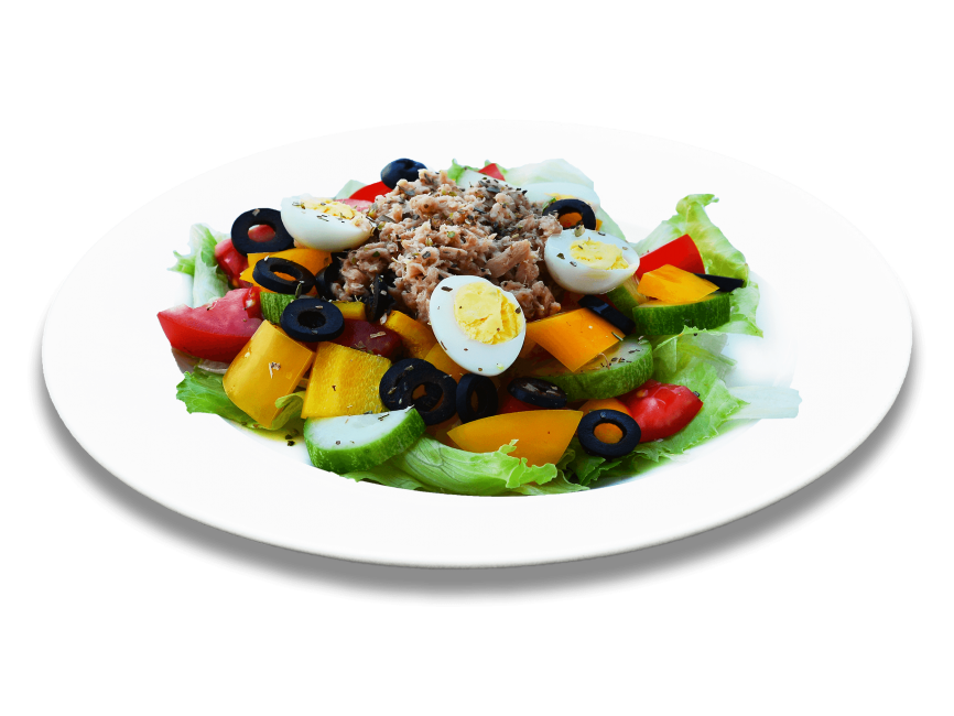 Salad with Vegetables and Tuna