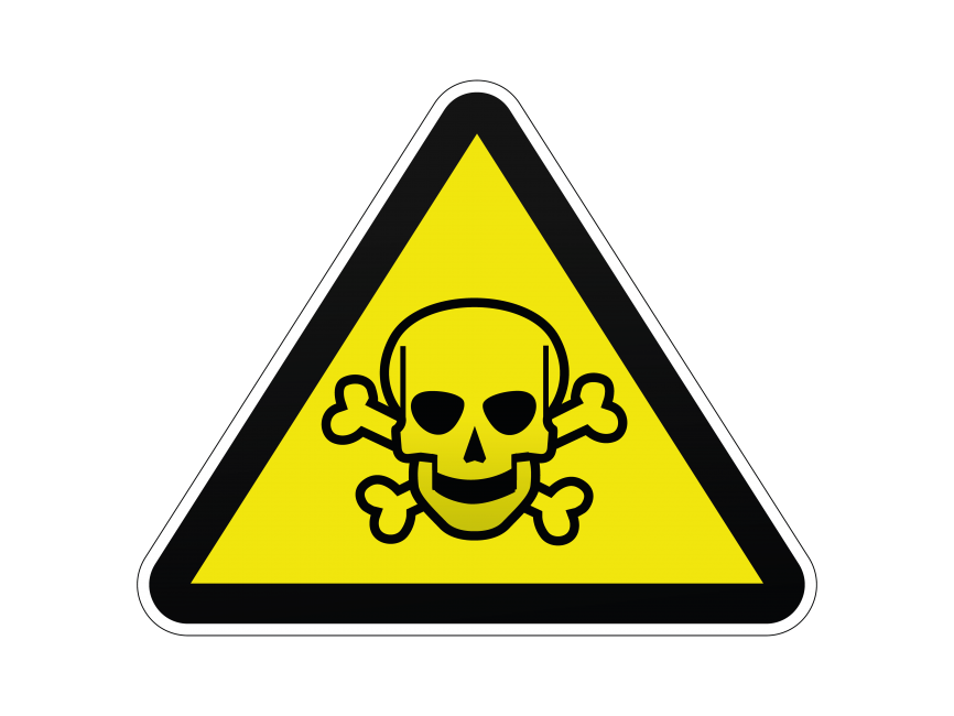 Skull And Crossbones Safety Sign
