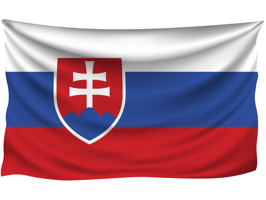 Slovakia Wrinkled Flag